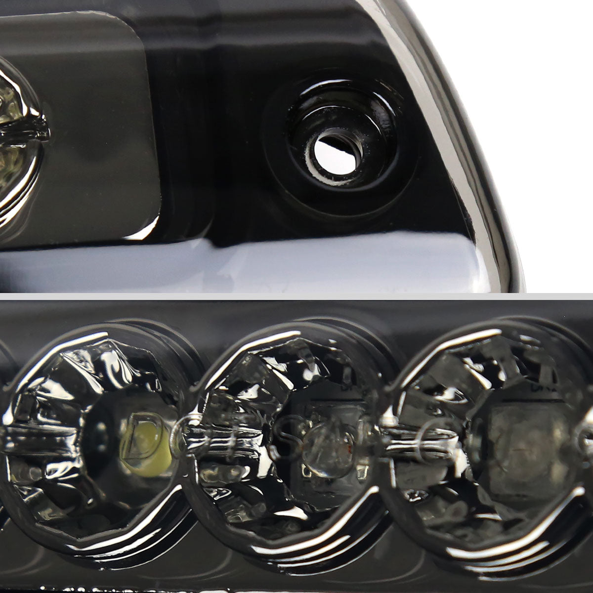 Ronnin - Fits 1994-2001 Dodge Ram 1500 1994-2002 Ram 2500 3500 LED High Mount Stop Light Third 3rd Brake Lamp Piece | Smoke