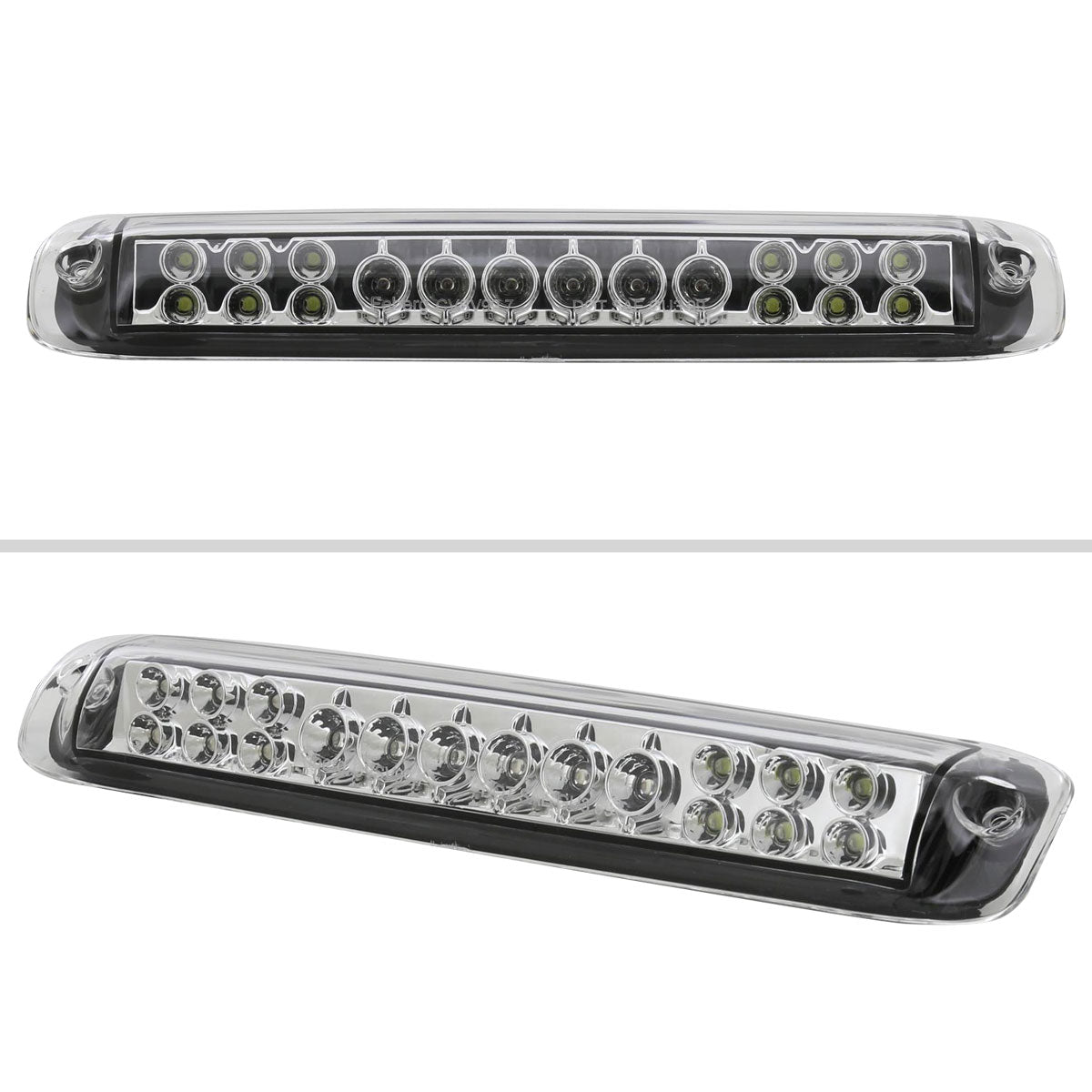 Ronnin - Fits 1999-2006 Chevy Silverado GMC Sierra 1500 2500HD 3500 LED Center High Mount Stop Lamp 3rd Third Brake Light Assembly Piece | Chrome
