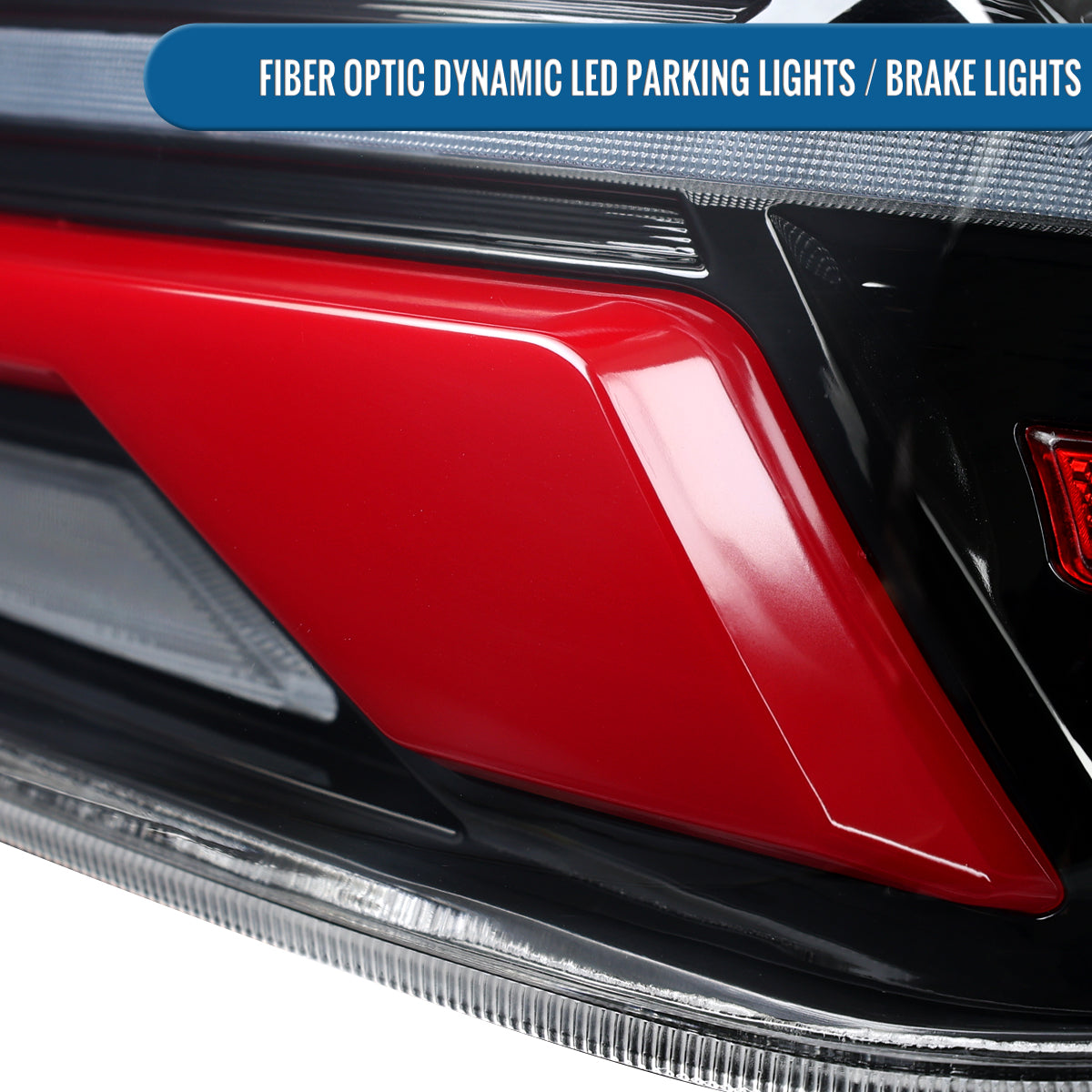 Ronnin - Fits 2015-2021 Subaru WRX | WRX STI US Spec Full LED Tail Lights Animated Startup Effect + Sequential Signal Lamps Assembly Pair | Glossy Black