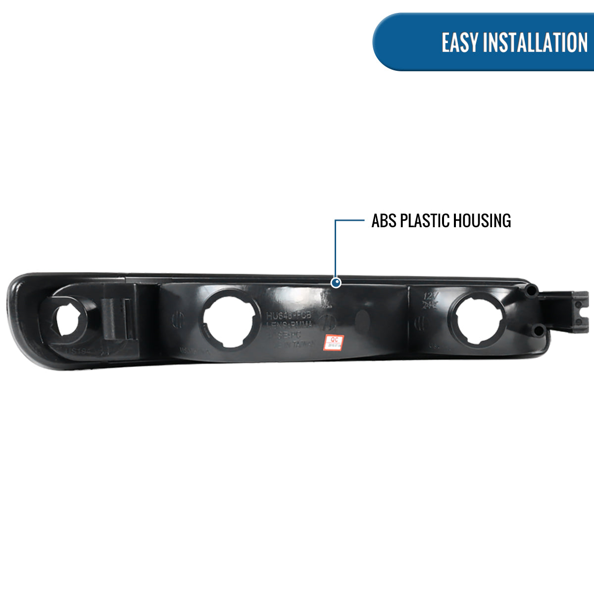 Ronnin - Fits 1999-2007 GMC Sierra Classic Yukon XL Bumper Lights Turn Signal Lamps Replacement Assembly Pair | Black Smoke