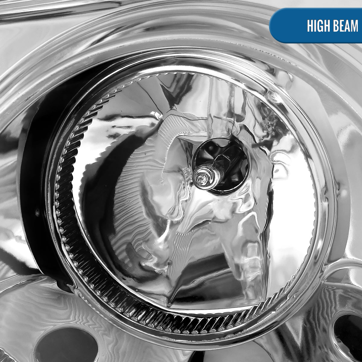 Ronnin - Fits 2005-2010 Chrysler 300 Factory Replacement Halogen Projector Headlights Assembly Pair | Chrome