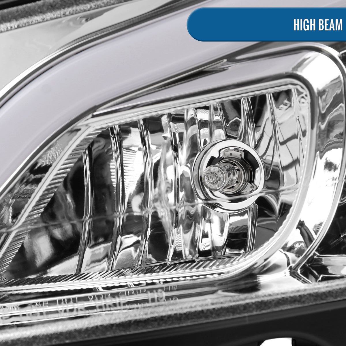 Ronnin - Fits 2012-2015 Mercedes-Benz W204 C-Class 2Dr 4Dr C180 C250 C350 2Dr Switchback LED Sequential Turn Signal Halogen Projector Headlights Assembly Pair | Chrome