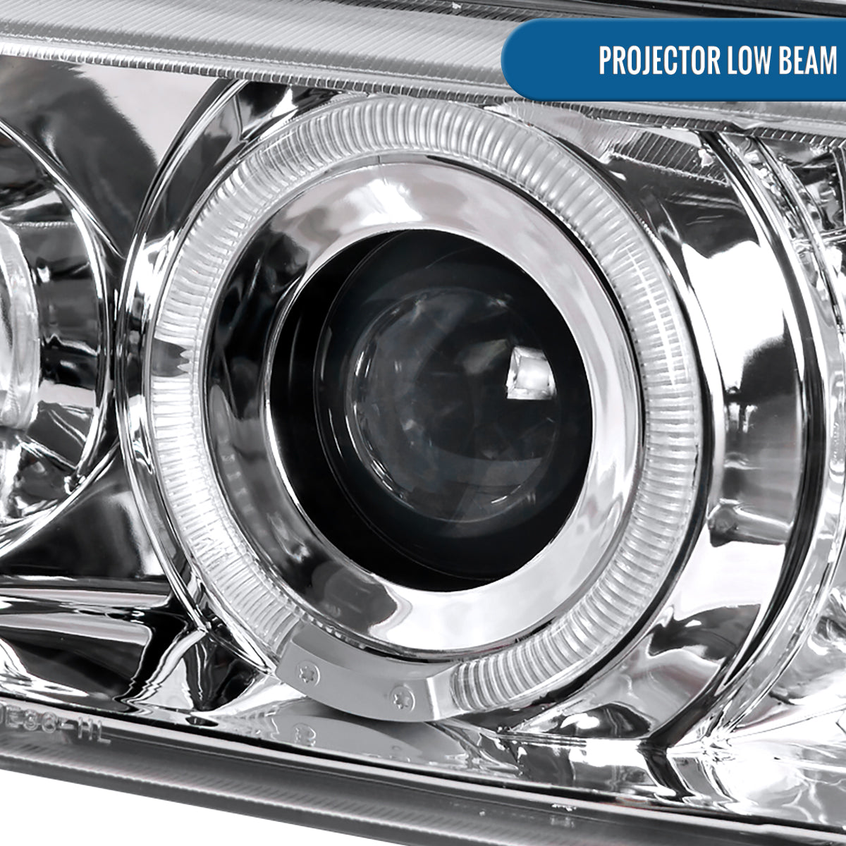 Ronnin - Fits 1992-1998 BMW E36 3-Series 318i 325i 328i LED Dual Rims Headlights Assembly Pair | Chrome
