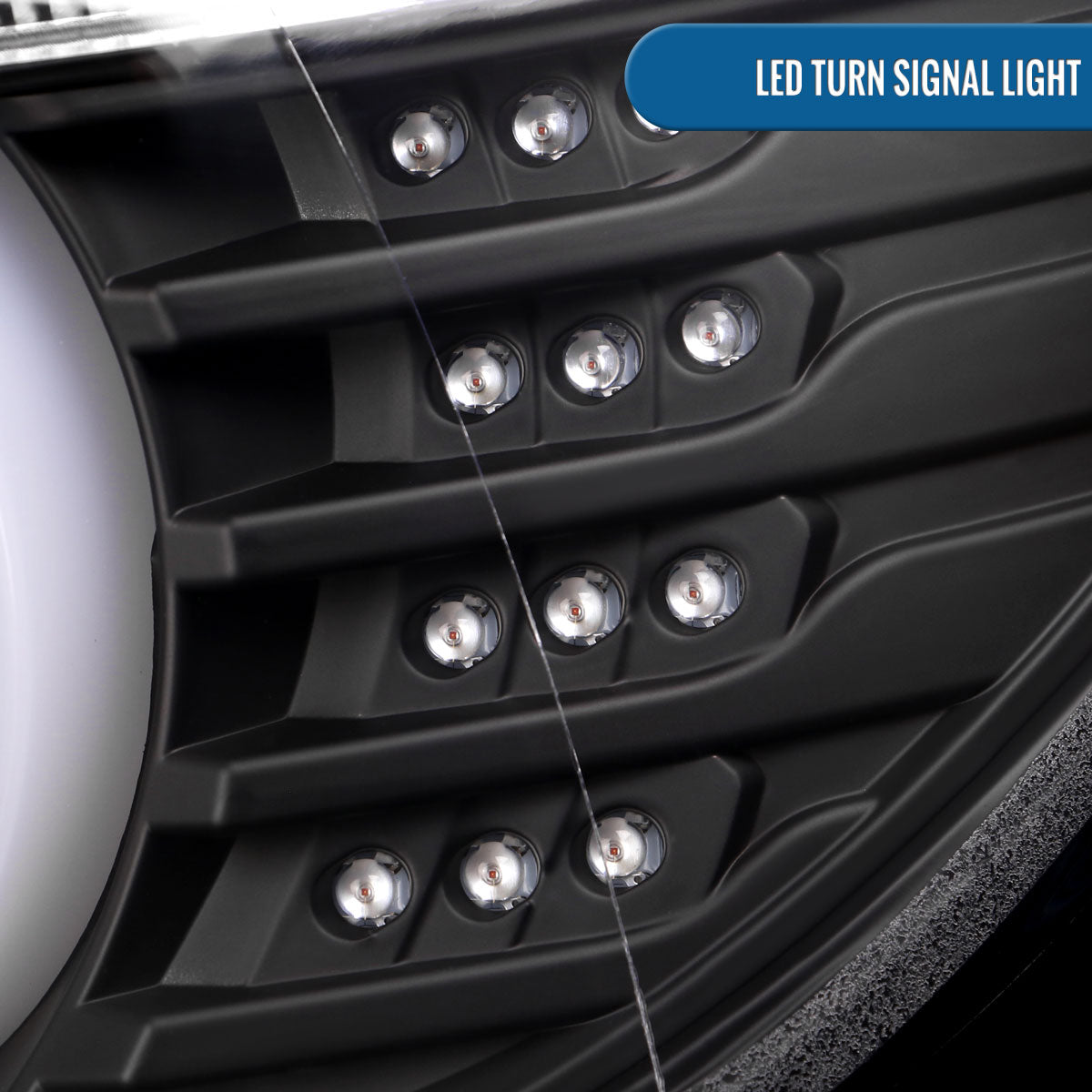 Ronnin -  Fits 2012-2015 BMW F30 3-Series Sedan 328i 335i 320i Xenon Non-AFS Upgraded U-Shaped LED Tube Projector Headlights Assembly Pair | Black