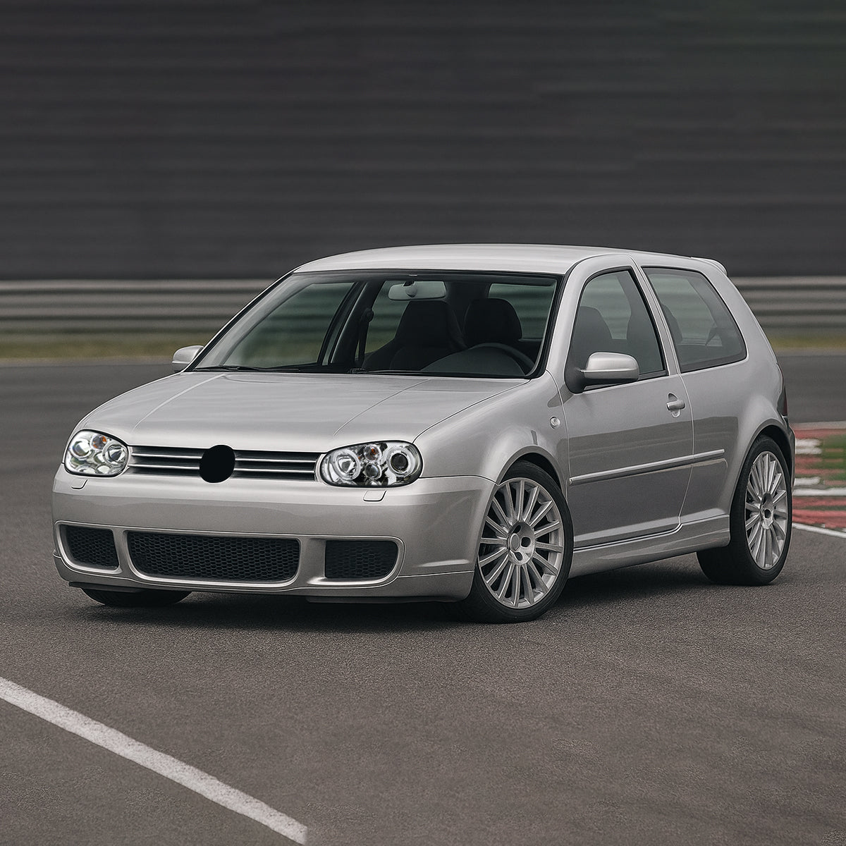 Ronnin - Fits 1999-2006 Volkswagen Golf MK4 GTI Cabrio R32 Upgrade Replacement LED Dual Rims Projector Headlights Assembly Pair | Chrome