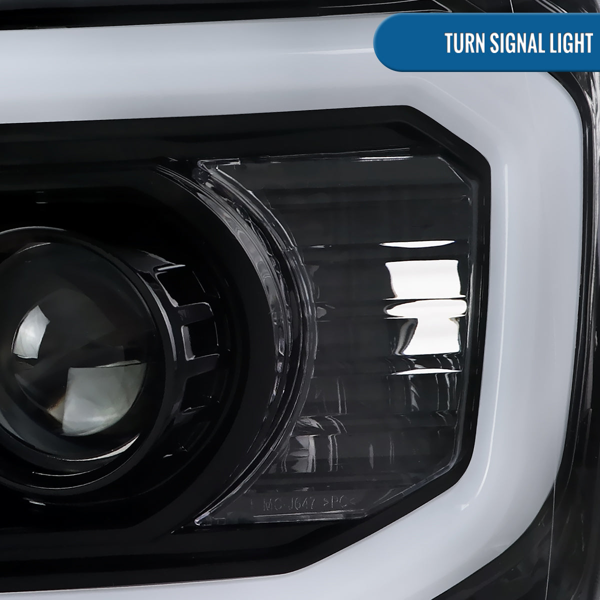 Ronnin - Fits 2007-2014 Chevy Avalanche Tahoe Suburban 1500 2500 Projector Headlights LED Dual Halo Rims Running Lights Assembly Pair | Gloss Black