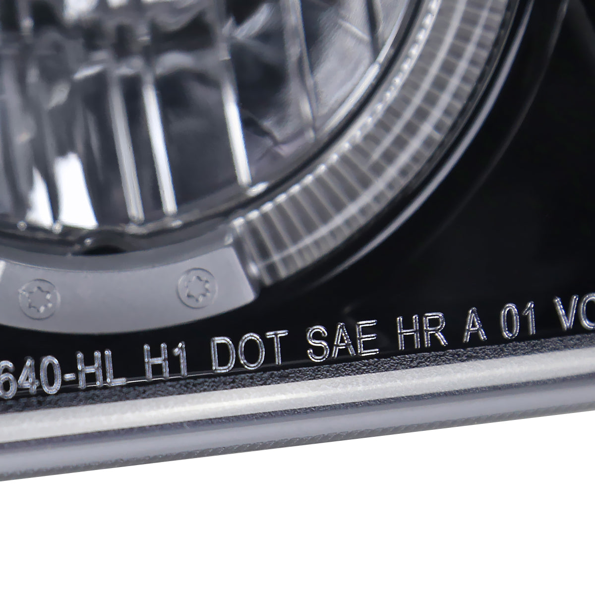 Ronnin - Fits 1999-2007 GMC Sierra Classic Yukon Denali Upgraded Replacement LED Dual Halo Rims Running Lights Projector Headlights Assembly Pair | Black Smoke