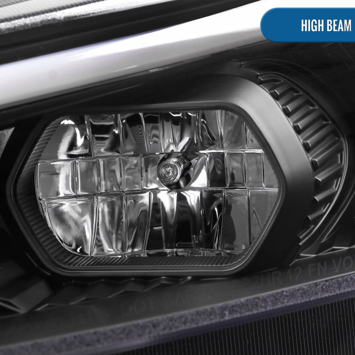 Ronnin - Fits 2013-2016 Ford Fusion LED Switchback Sequential Turn Signals Projector Halogen Headlights Upgrade Assembly Pair | Matte Black
