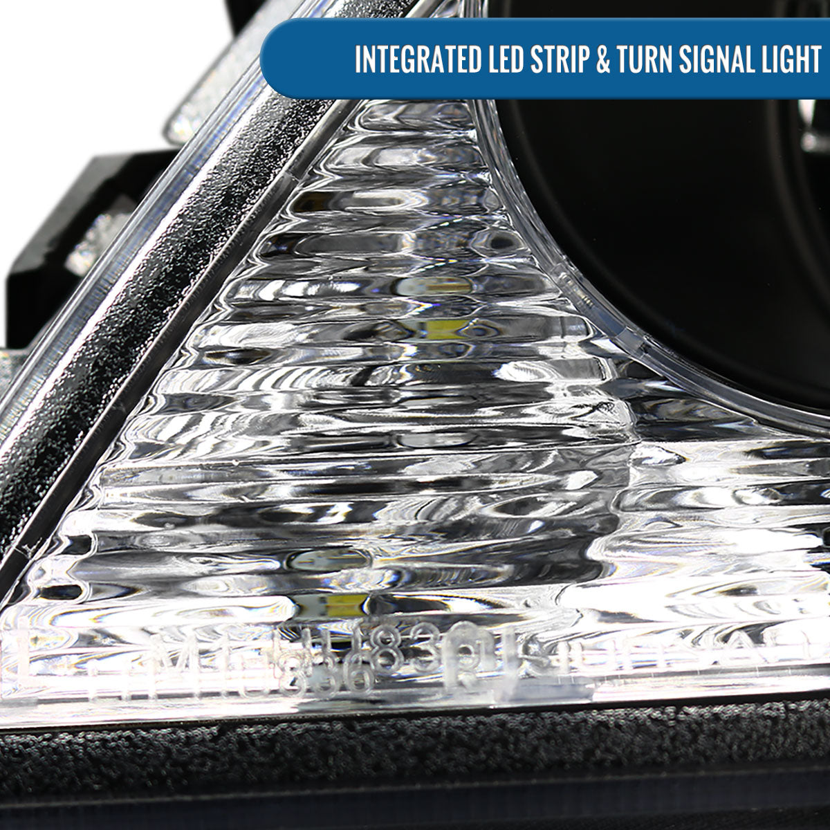 Ronnin - Fits 2001-2005 Lexus IS300 Upgrade Replacement LED Turn Signal Lights Projector Xenon Headlights Assembly Pair | Black