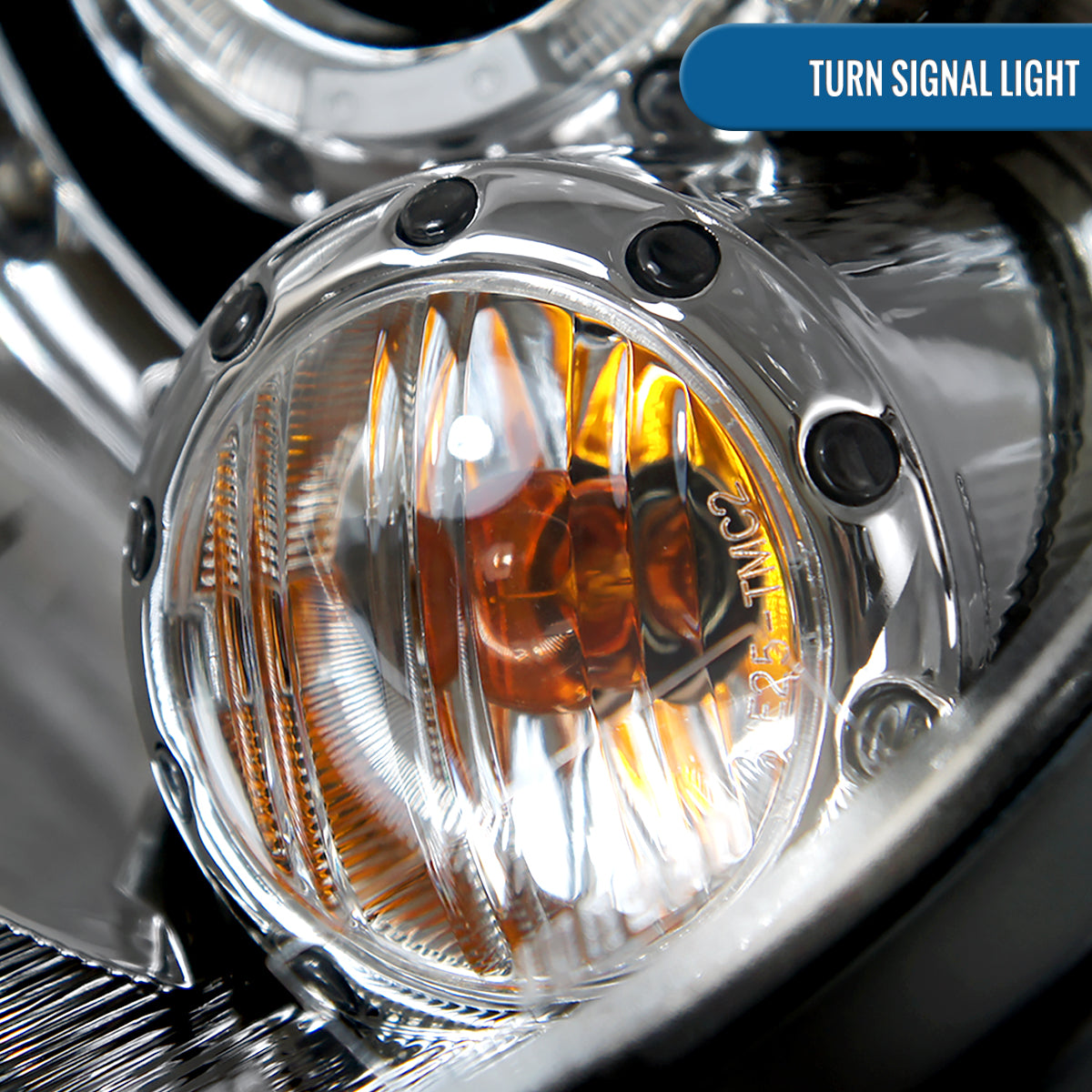 Ronnin - Fits 2007-2015 Mini Cooper R55 R56 R57 R58 R59 Upgraded LED Halo Rim Projector Headlights Assembly Pair | Chrome