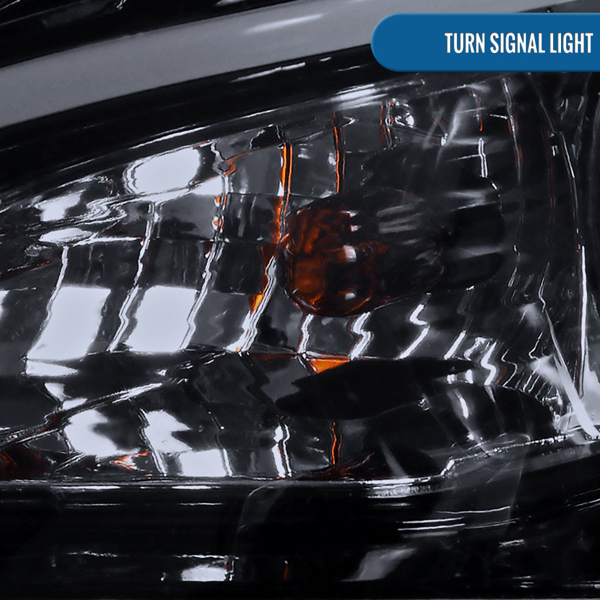 Ronnin - Fits 2010-2013 Mazda 3 Upgrade LED Running Lights Projector Halogen Headlights Assembly Pair | Black Smoke