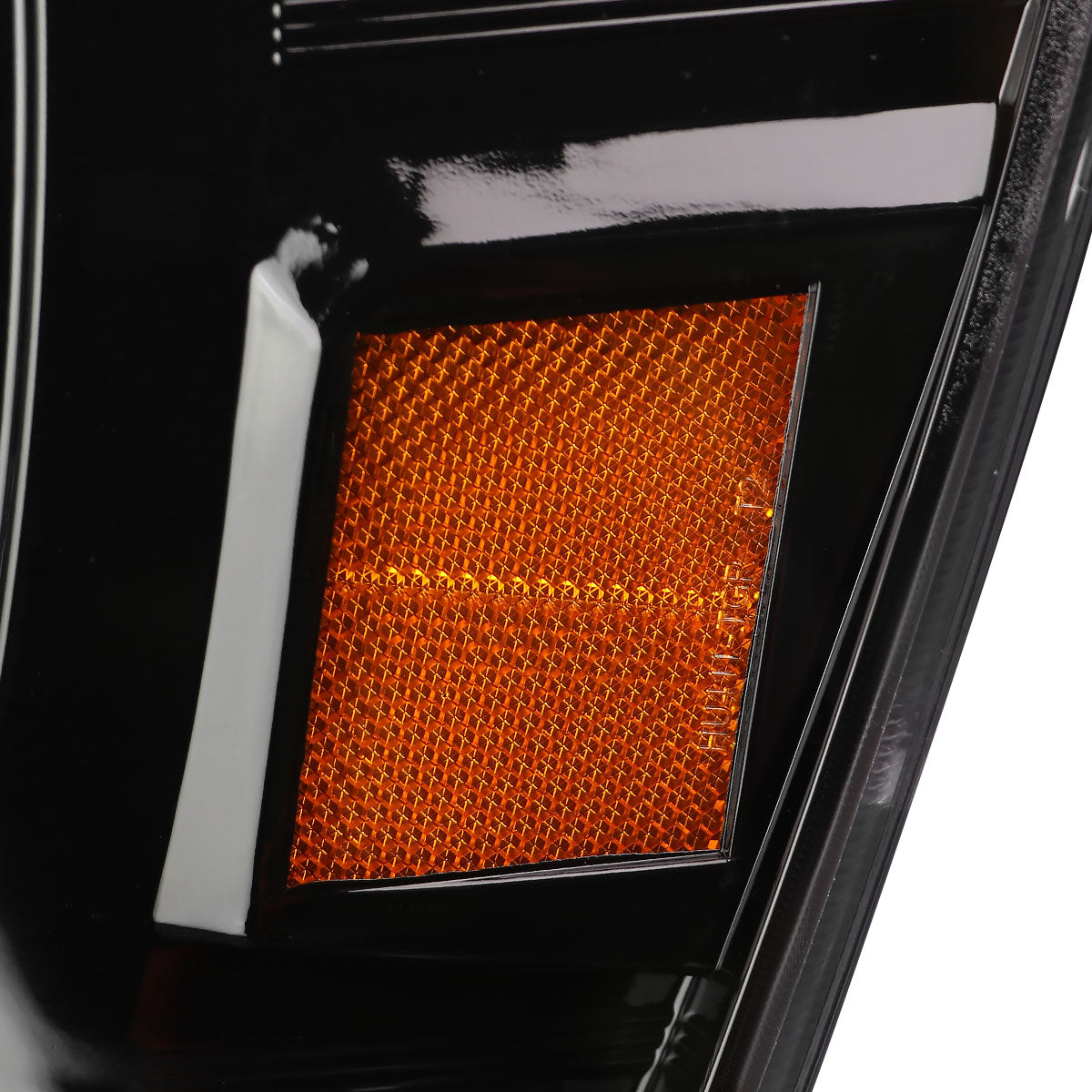 Ronnin - Fits 2006-2009 Dodge Ram 1500 2500 3500 Upgraded Switchback LED Turn Signals Projector Headlights Assembly Pair | Gloss Black