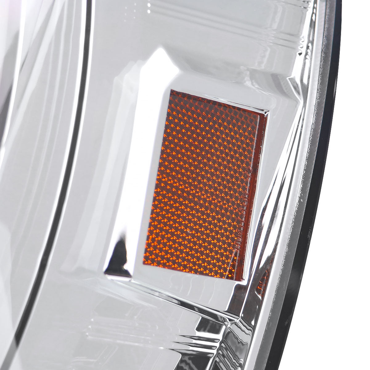 Ronnin - Fits 2006-2009 Dodge Ram 1500 2500 3500 Upgraded Switchback LED Turn Signals Projector Headlights Assembly Pair | Chrome