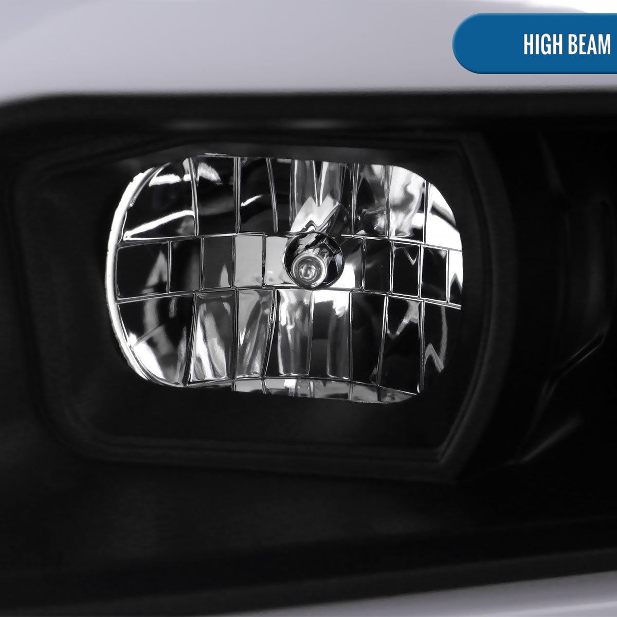 Ronnin - Fits 2019-2024 Dodge Ram 2500 3500 4500 5500 Upgrade LED Tube Projector Headlights Assembly Pair | Black