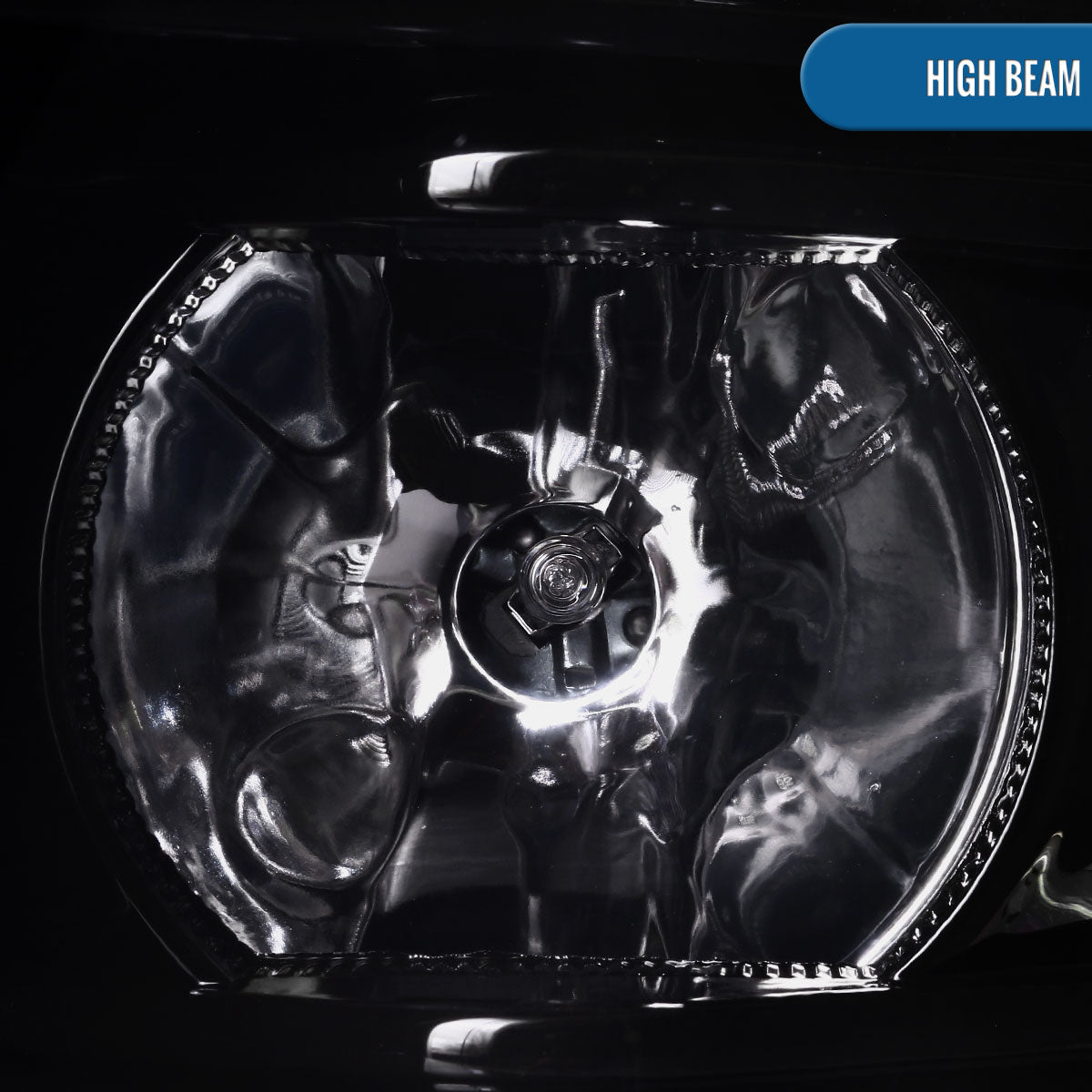 Ronnin - Fits 2015-2020 Chevy Tahoe Suburban 3500HD Upgraded Assembly LED Tube Projector Halogen Headlights Replacement Pair | Black Smoke