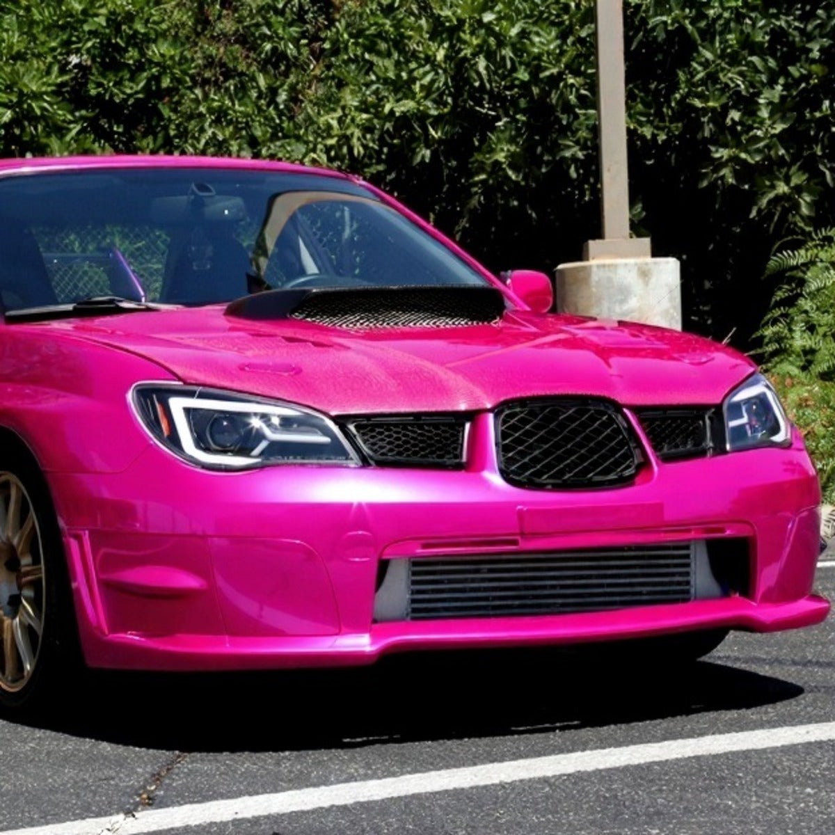 Ronnin - Fits 2006-2007 Subaru Impreza WRX STI Upgraded Projector Halogen Headlights LED Sequential Turn Signal Tube  Assembly Pair | Black