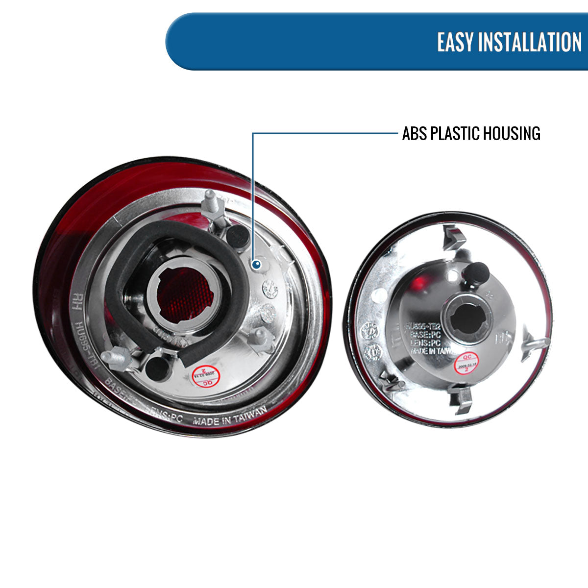 Ronnin - Fits 2005-2010 Chevy Cobalt Coupe Replacement Tail Lights Pair | Smoke