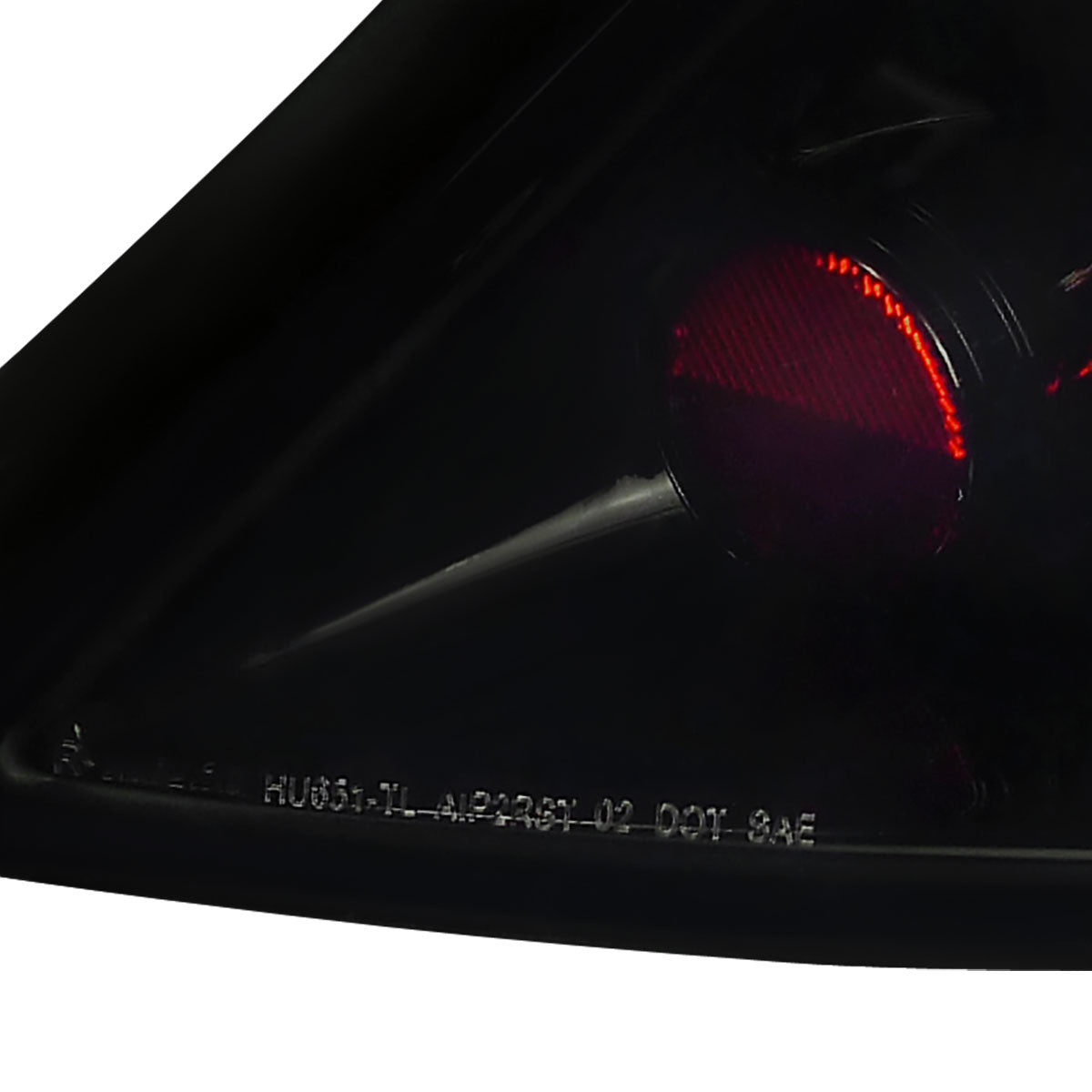 Ronnin - Fits 2006-2011 Honda Civic Coupe 2 Door Factory Replacement Tail Lights Assembly Pair | Black Smoke