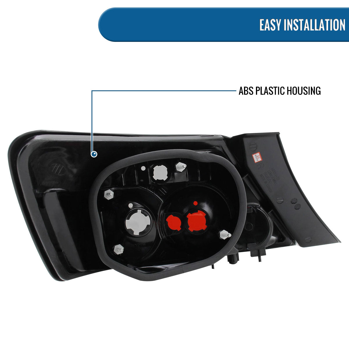 Ronnin - Fits 2006-2011 Honda Civic Coupe 2 Door Factory Replacement Tail Lights Assembly Pair | Black Smoke