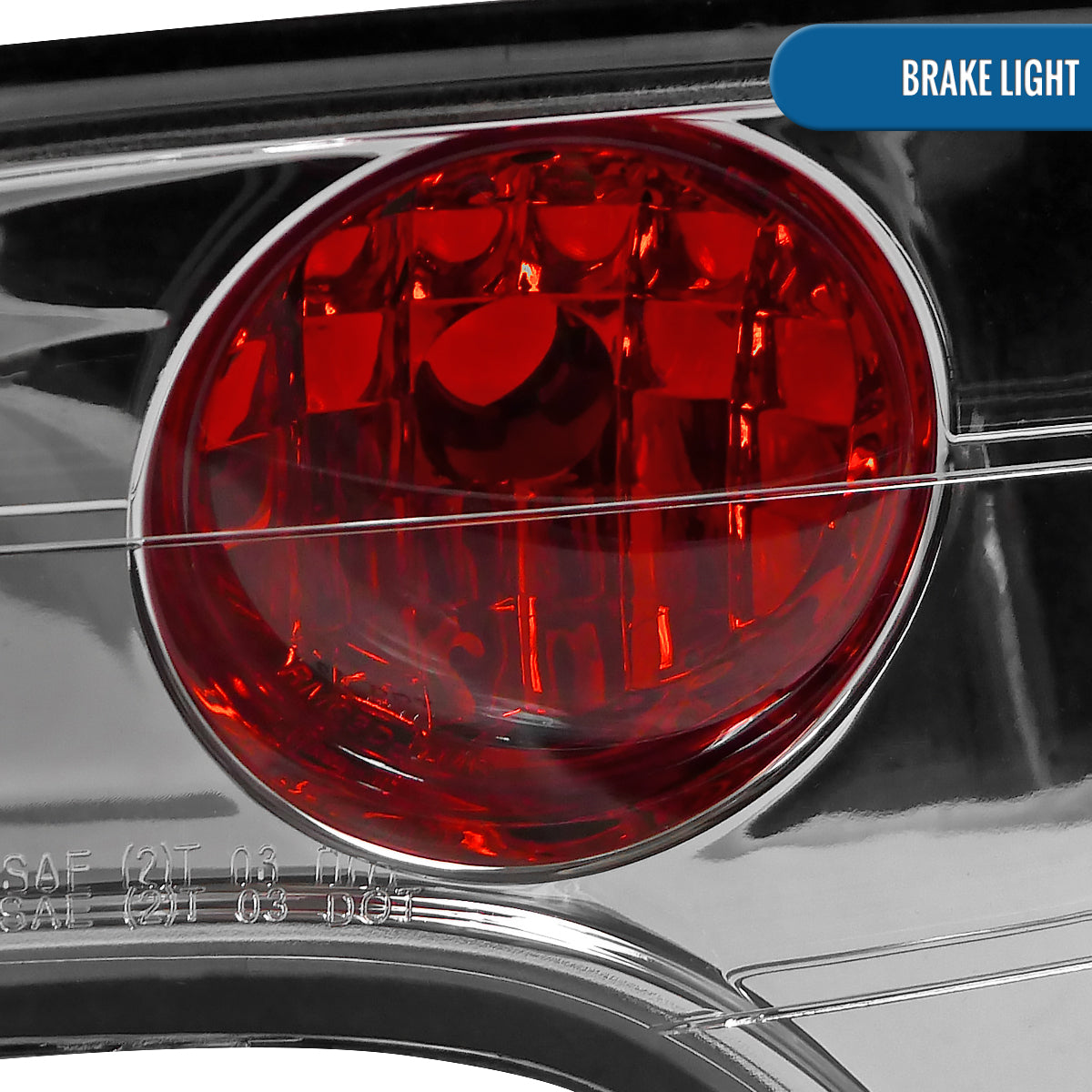 Ronnin - Fits 2006-2011 Honda Civic Sedan 4 Door Factory Replacement Tail Lights Assembly Pair | Chrome