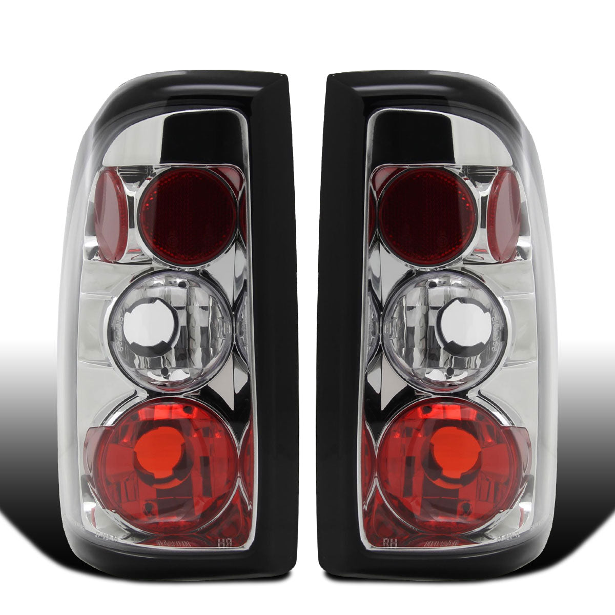 Ronnin - Fits 1997-2004 Dodge Dakota Factory Replacement Tail Lights Assembly Pair | Chrome