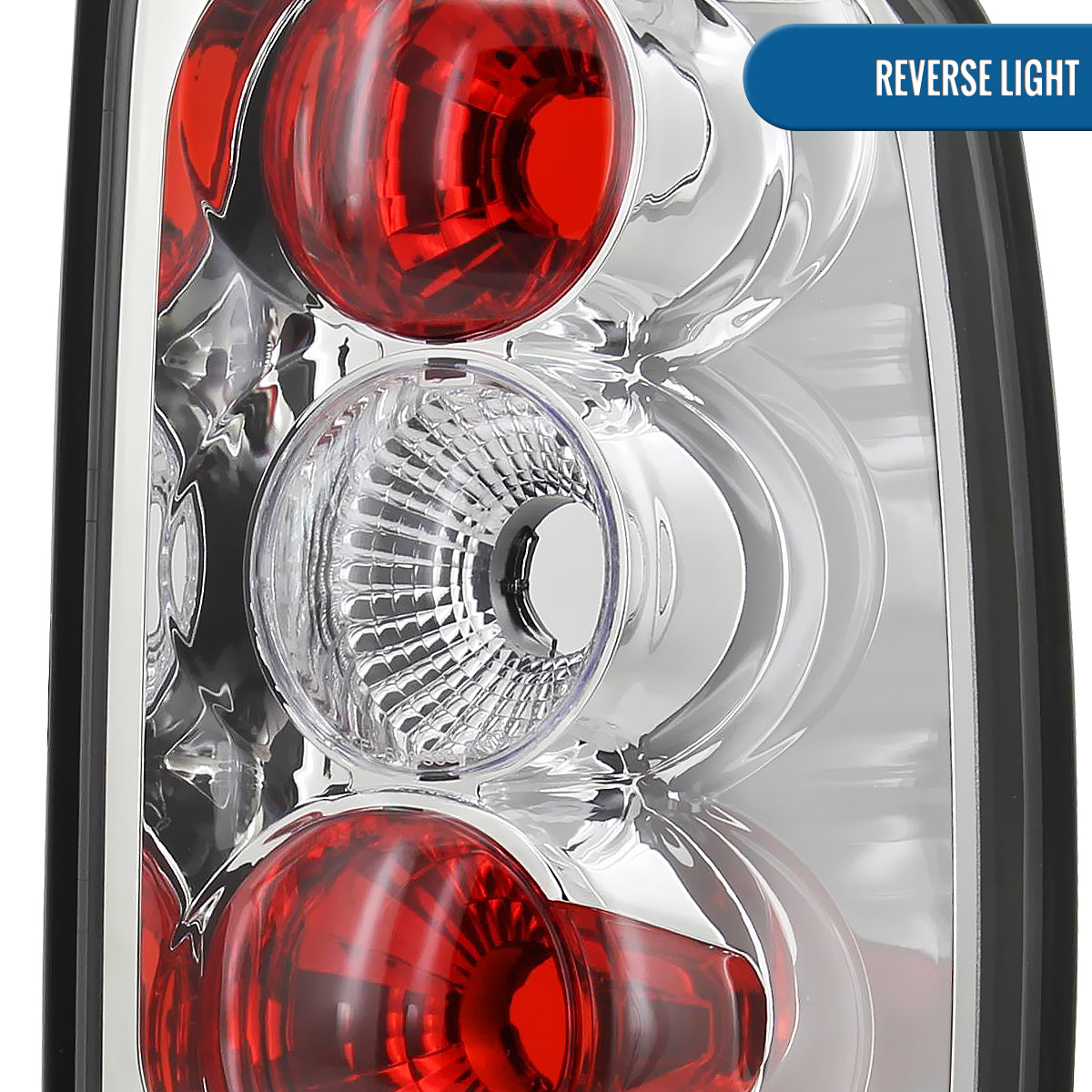 Ronnin - Fits 2000-2006 Chevy Tahoe Suburban GMC Yukon Denali XL Factory Replacement Tail Lights Assembly Pair | Chrome
