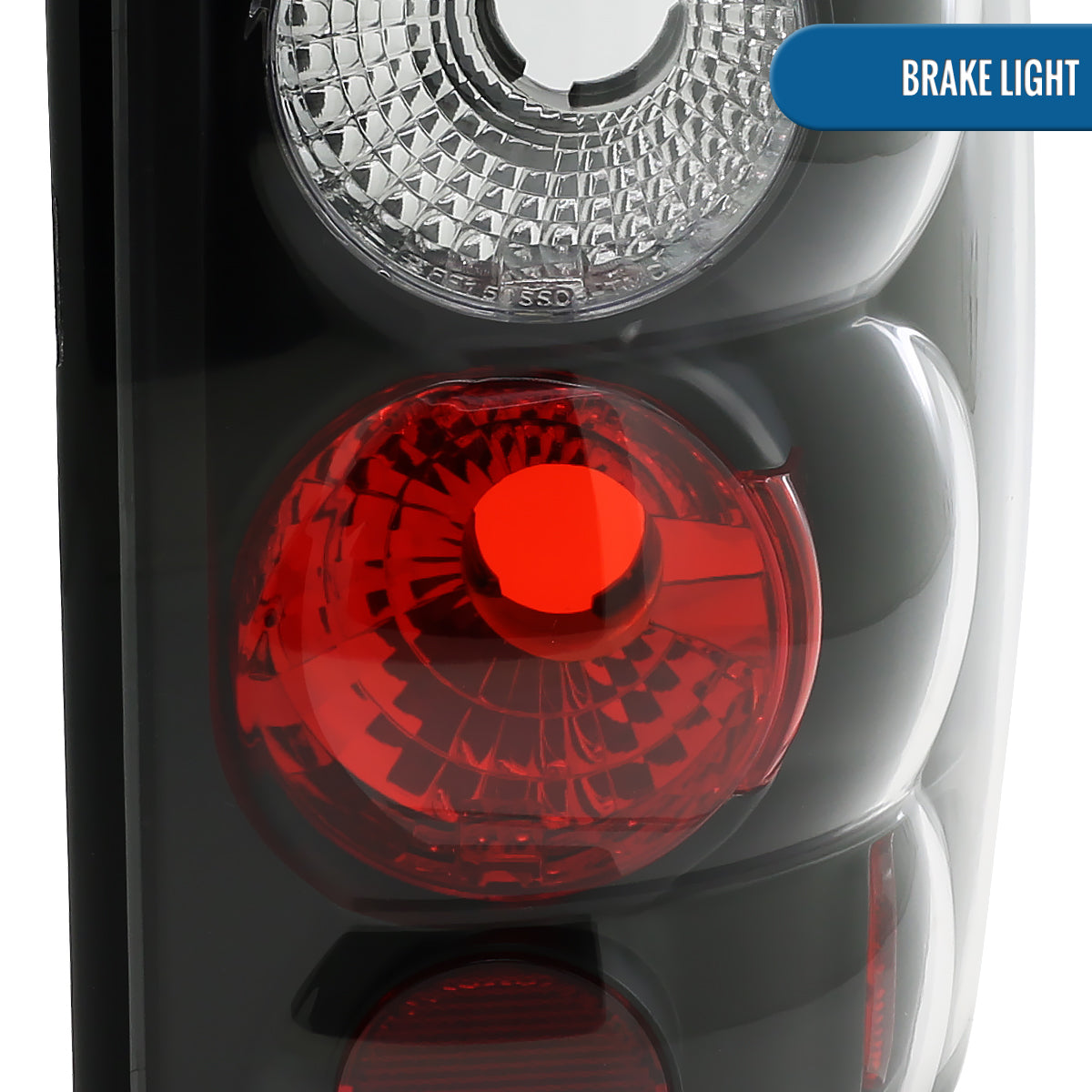 Ronnin - Fits 2000-2006 Chevy Tahoe Suburban GMC Yukon Denali XL Factory Replacement Tail Lights Assembly Pair | Black
