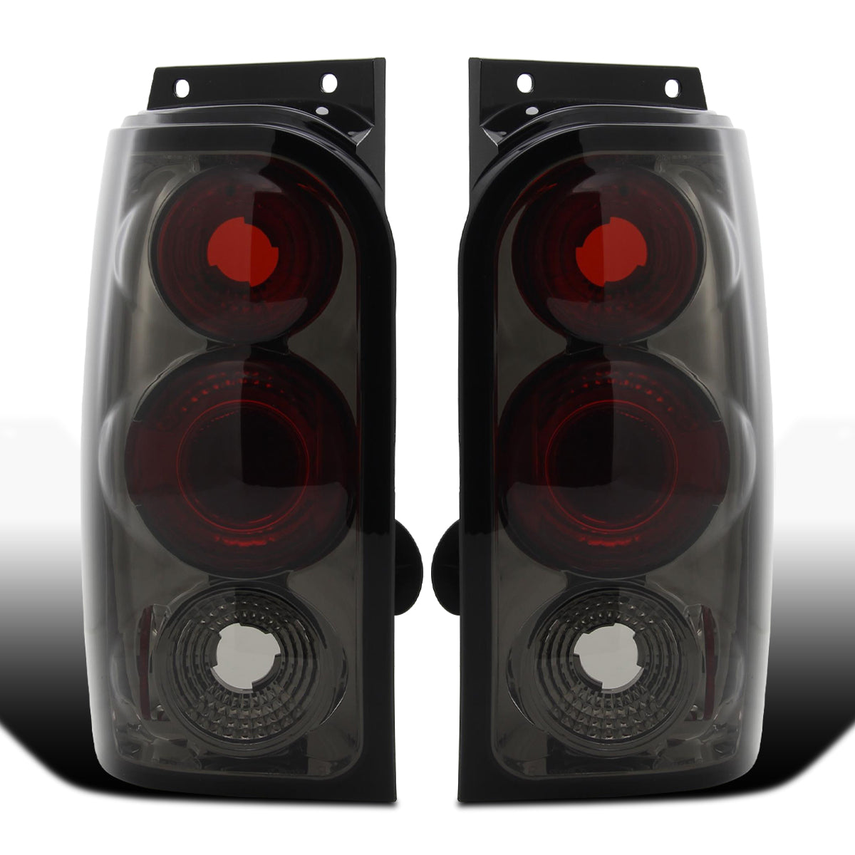 Ronnin - Fits 1998-2001 Ford Explorer Mercury Mountaineer Tail Lights Replacement Assembly Pair | Smoke