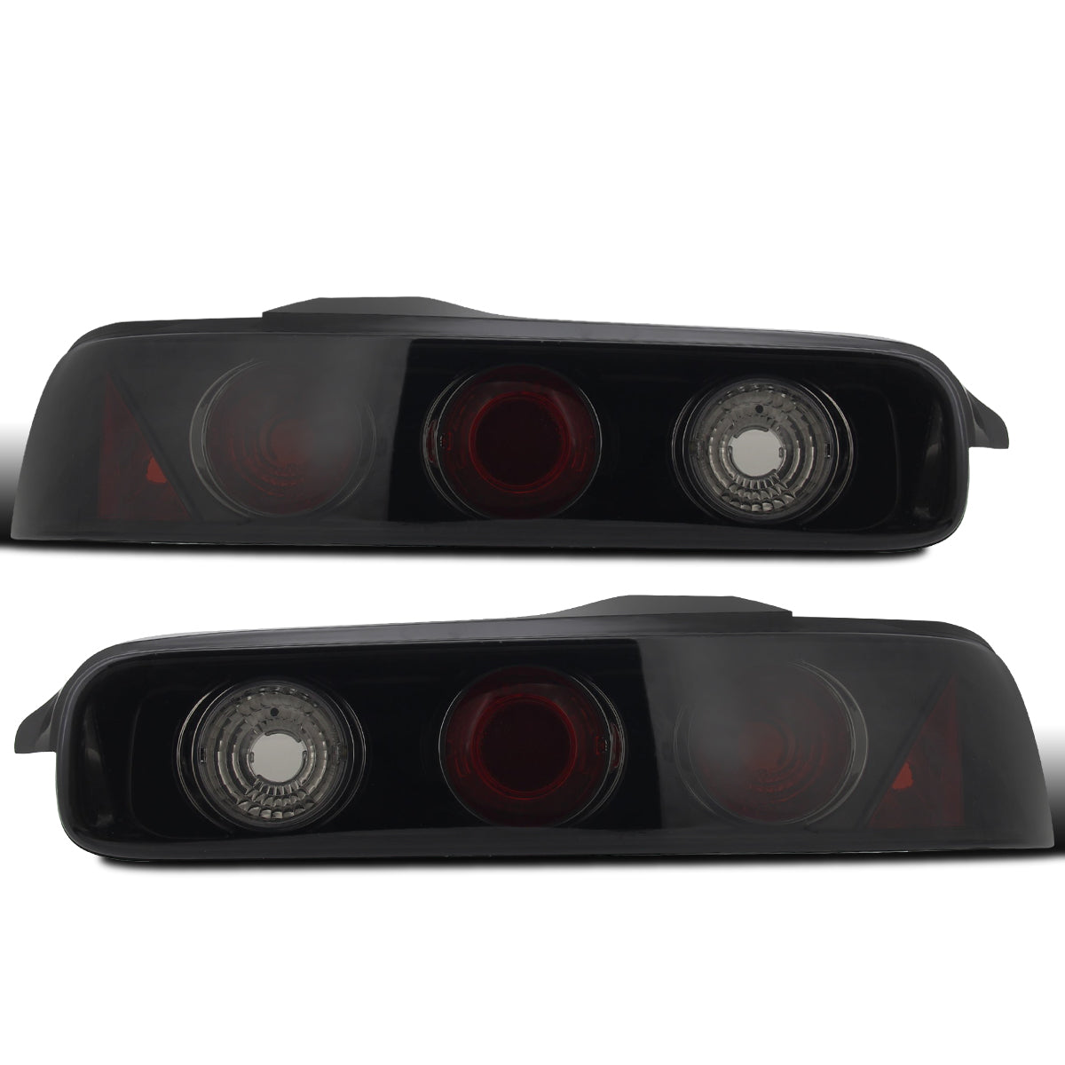 Ronnin - Fits 1994-2001 Acura Integra Replacement Tail Lights Assembly Pair | Black Smoke