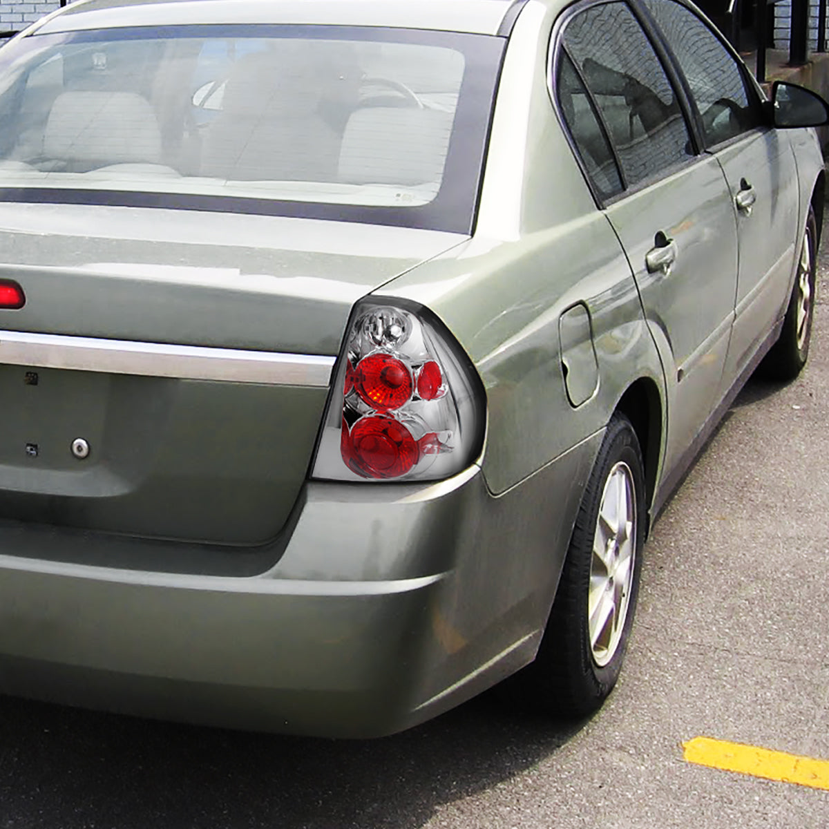 Ronnin - Fits 2004-2007 Chevy Malibu Euro Style Replacement Headlights Assembly Pair | Chrome