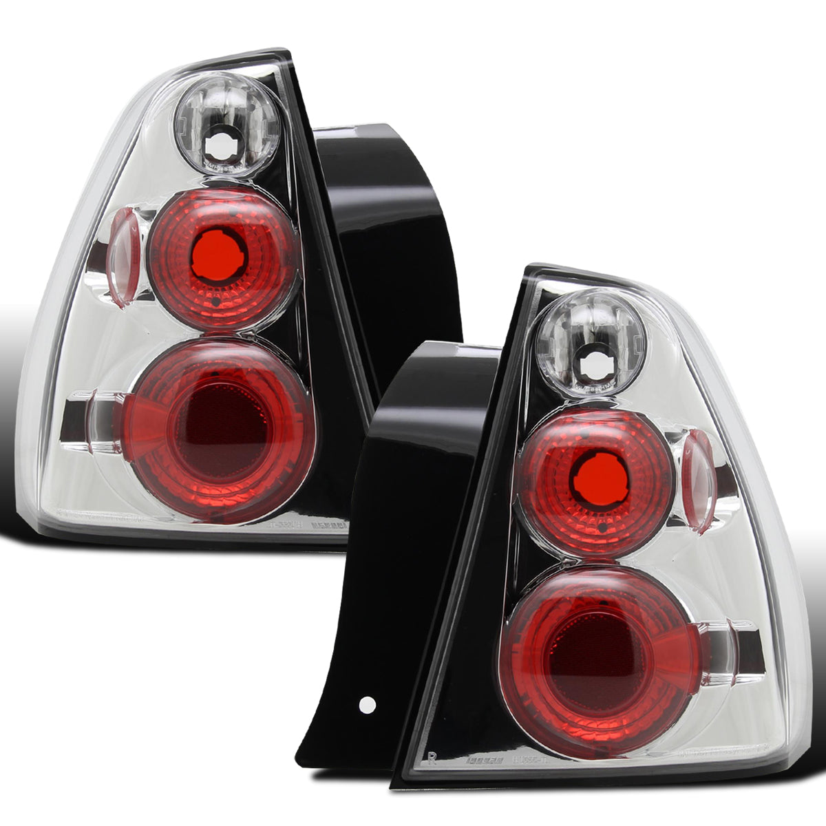 Ronnin - Fits 2004-2007 Chevy Malibu Euro Style Replacement Headlights Assembly Pair | Chrome