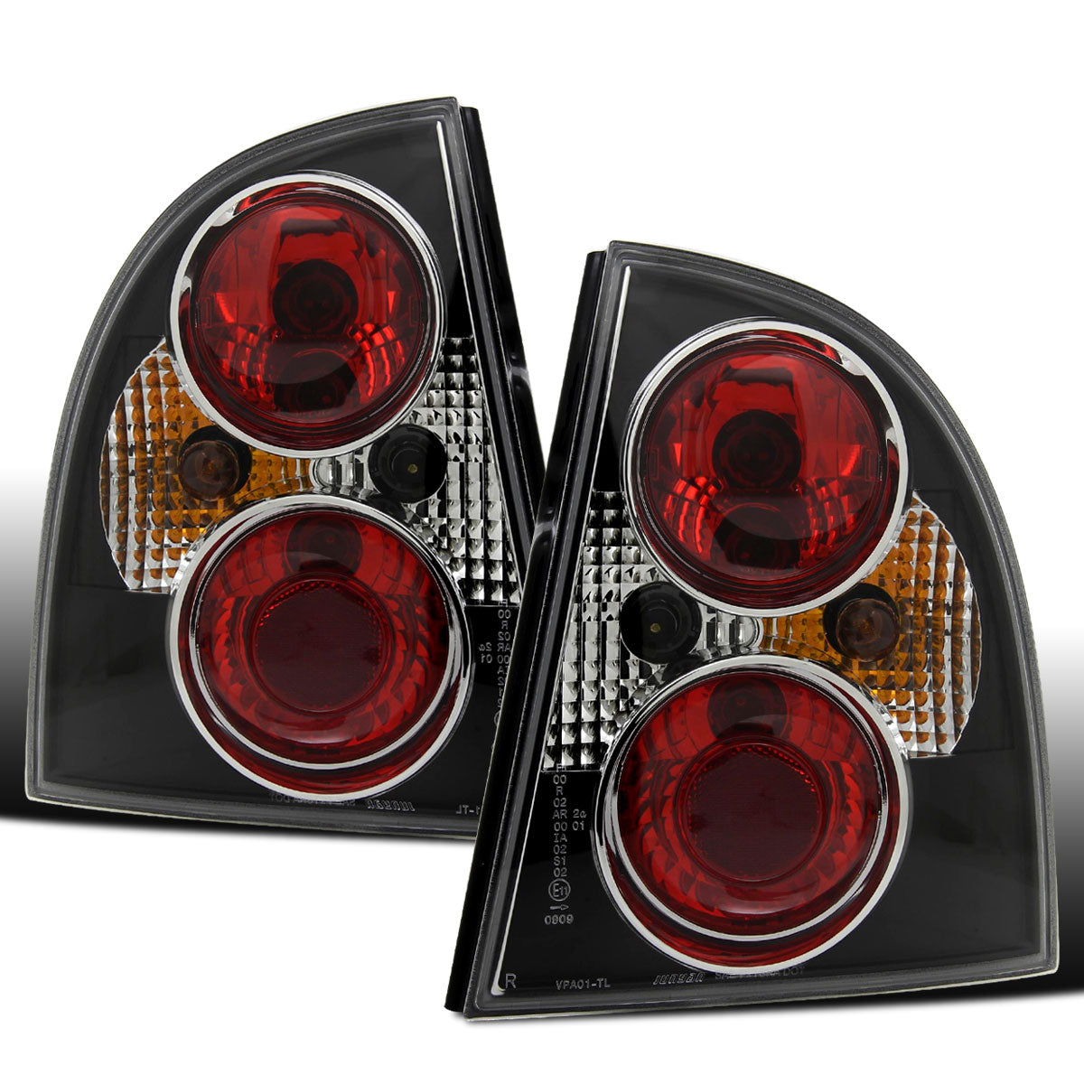 Ronnin - Fits 2001-2005 Volkswagen Passat 4Dr Sedan Euro Style Replacement Tail Lights Assembly Pair | Black