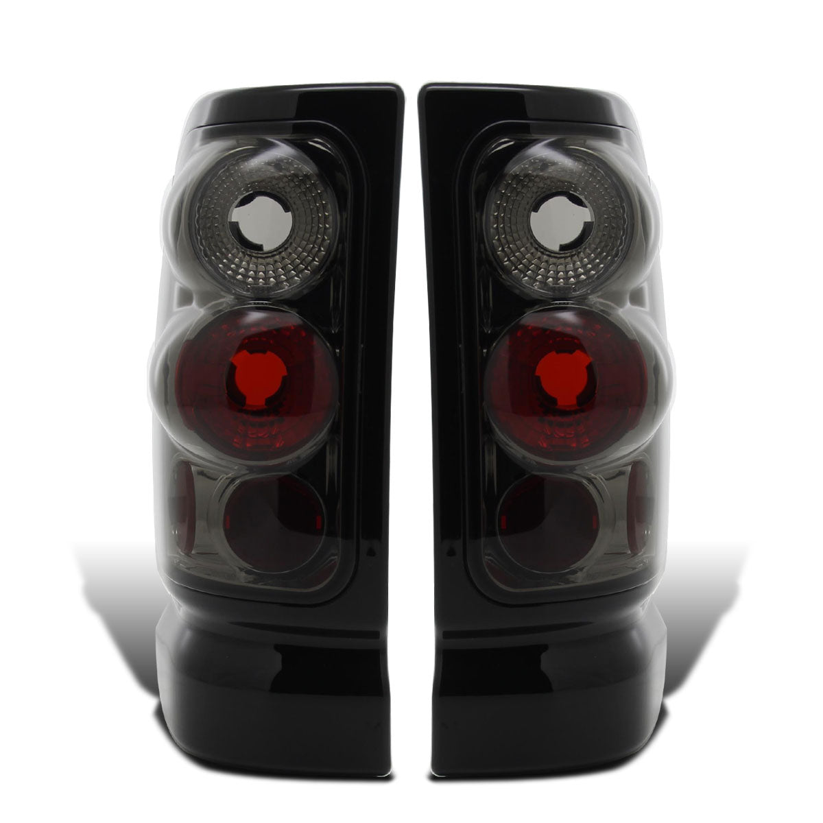 Ronnin - Fits 1994-2002 Dodge Ram 1500 2500 3500 Upgrade Factory Style Replacement Tail Lights Assembly Pair | Smoke