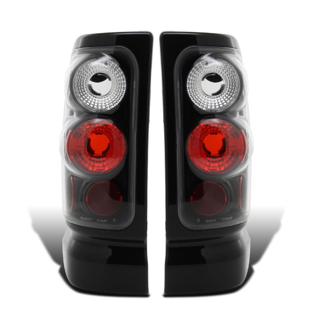 Ronnin - Fits 1994-2002 Dodge Ram 1500 2500 3500 Upgrade Factory Style Replacement Tail Lights Assembly Pair | Black