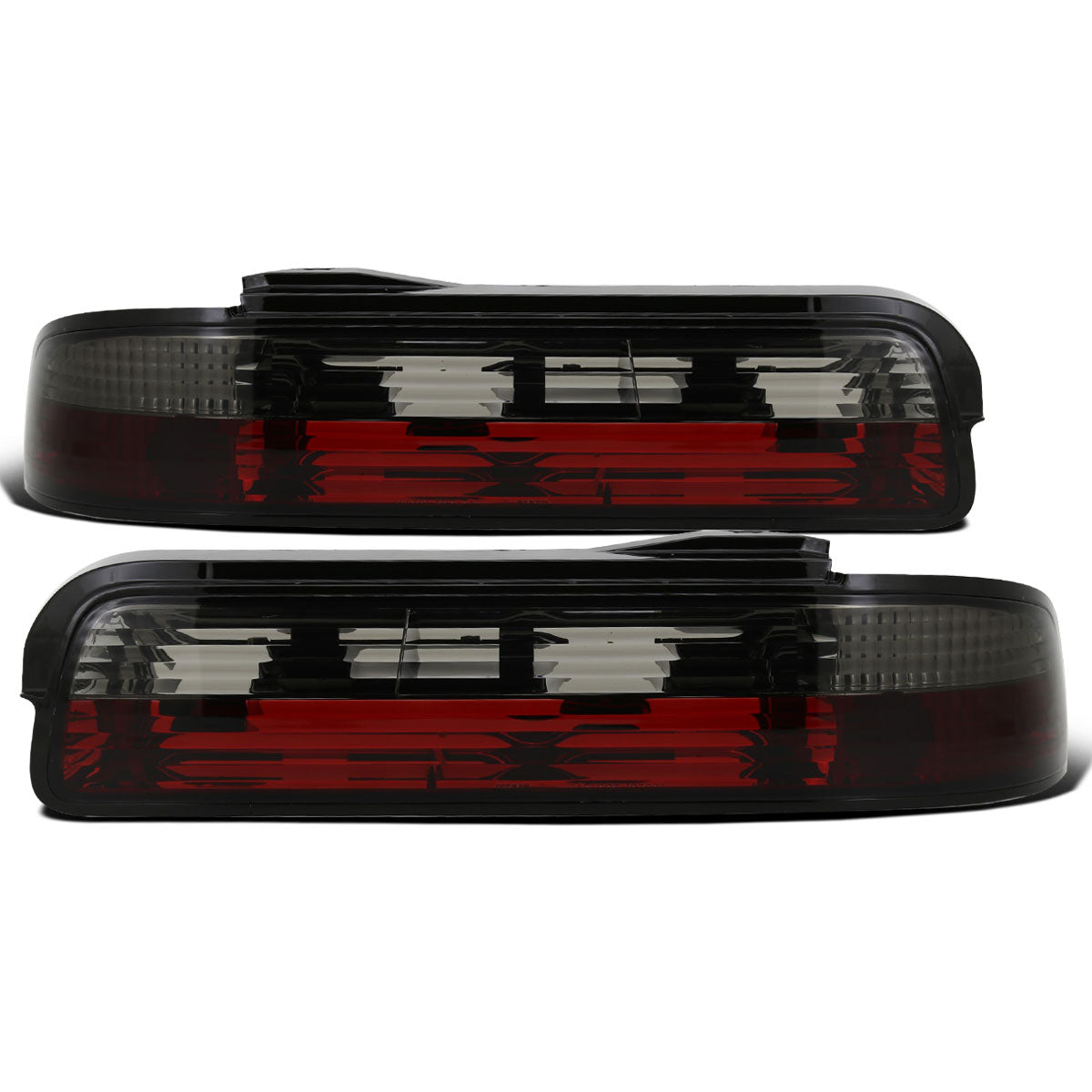 Ronnin - Fits 1989-1994 Nissan 240SX S13 Coupe Factory Replacement Tail Lights Assembly Pair | Smoke