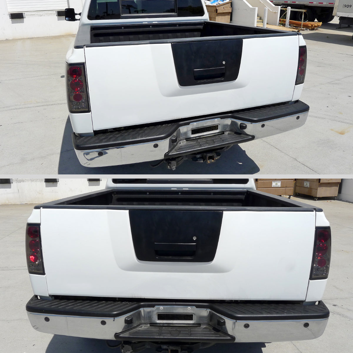Ronnin - Fits 2004-2015 Nissan Titan Tail Lights Assembly Replacement Pair   | Smoke