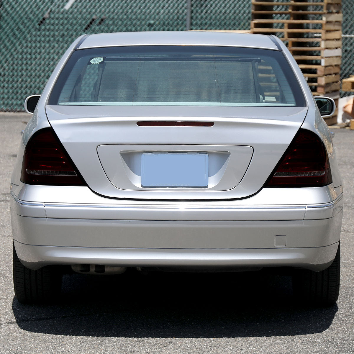 Ronnin - Fits 2001-2004 Mercedes-Benz C-Class W203 C230 C280 C320 US Spec Sedan Upgrade Full LED Tail Lights Assembly  Pair | Smoky Red