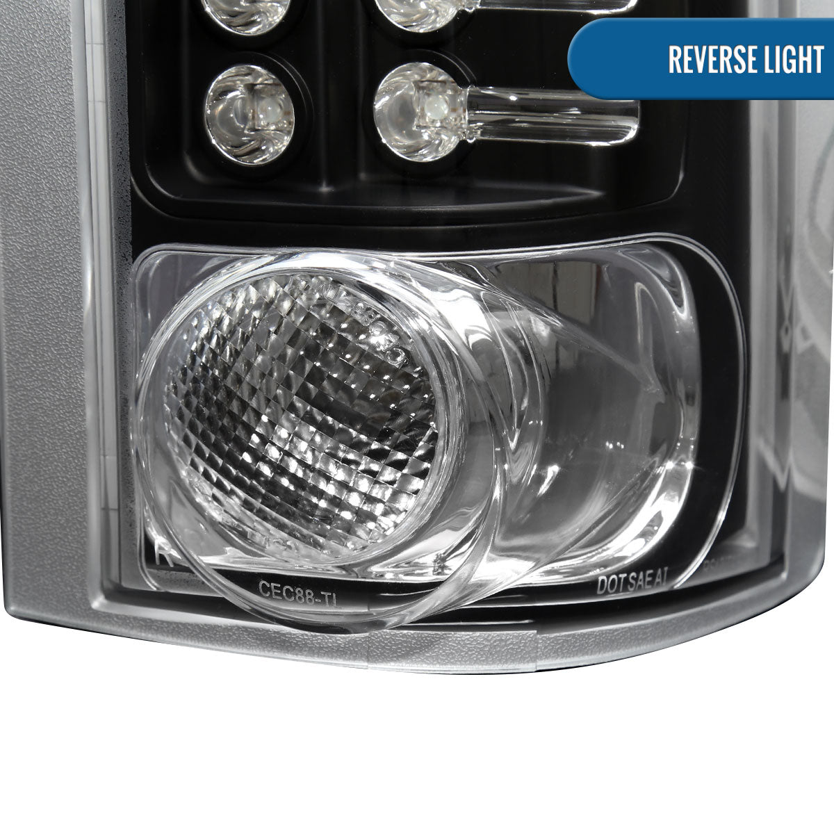 Ronnin - Fits 1988-2000 Chevy GMC C/K C10 Silverado Blazer Tahoe Cadillac Escalade LED Integrated Brake and Turn Signals Tail Lights Assembly Pair | Black