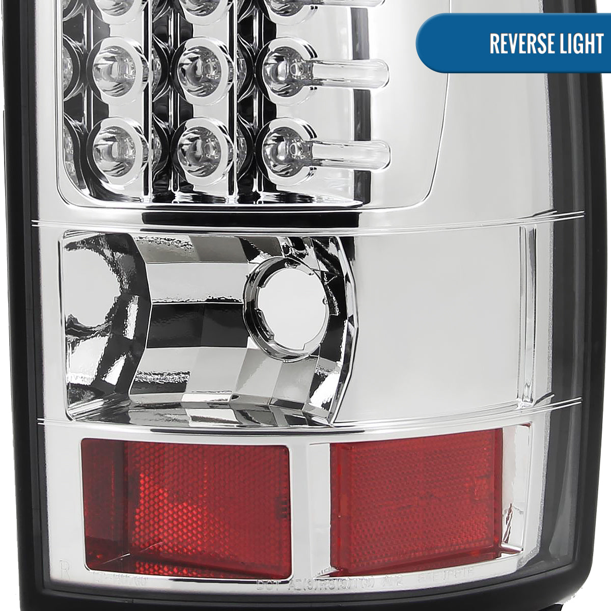 Ronnin - Fits 2000-2006 Suburban Tahoe Yukon Denali XL LED Integrated Brake and Turn Signal Lamps Tail Lights Assembly Pair | Chrome