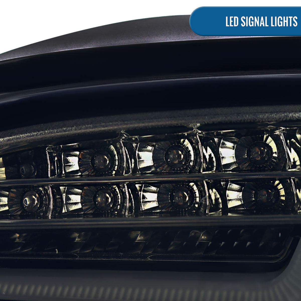Ronnin - Fits 2004-2007 BMW E60 5-Series 525i 530i 545i 550i US Spec LED Tail Lights Upgrade Assembly Pair | Black Smoke