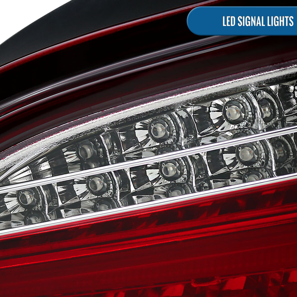 Ronnin - Fits 2004-2007 BMW E60 5-Series 525i 530i 545i 550i US Spec LED Tail Lights Upgrade Assembly Pair | Red