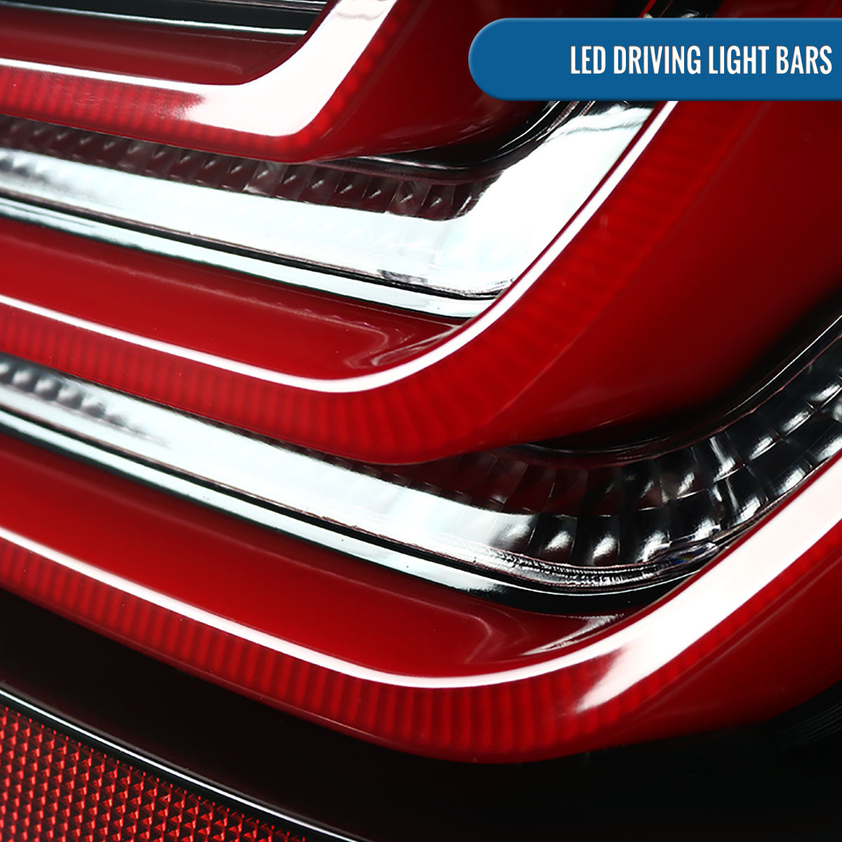 Ronnin - Fits 2008-2010 BMW E60 5-Series Sedan 525i 530i 545i 550i US Spec LED Tail Lights Upgrade Assembly Pair | Gloss Black