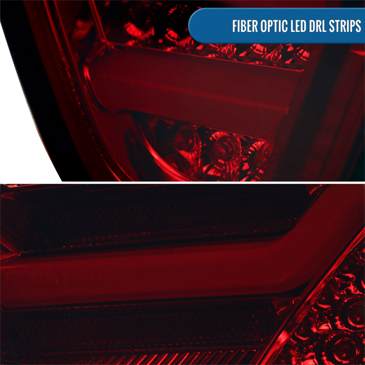 Ronnin - Fits 2006-2008 BMW E90 3-Series 325i 328i 330i Upgraded Replacement Full LED Driving Lights Tail Lamps Assembly Pair | Smoke/Red