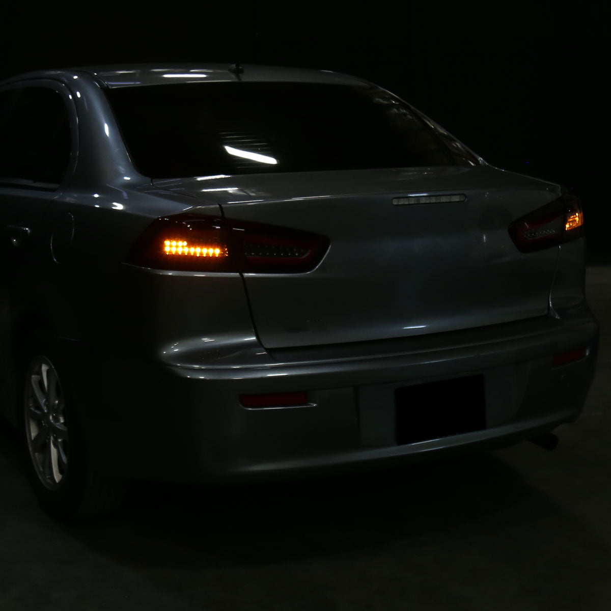 Ronnin - Fits 2008-2017 Mitsubishi Lancer Evolution Upgraded Replacement FULL LED Tail Lights Assembly | Black