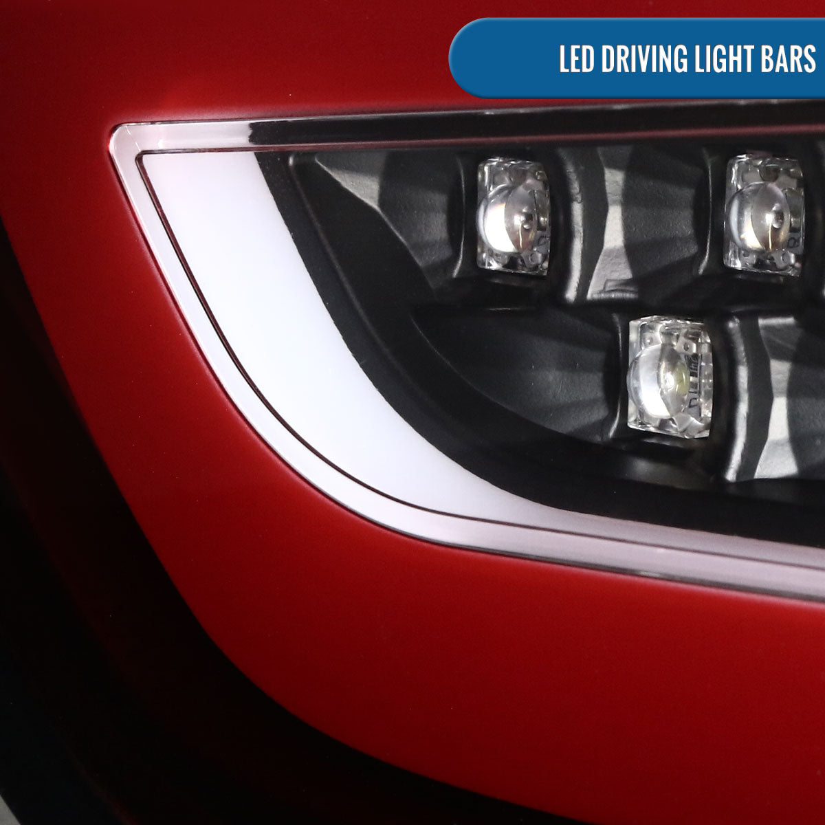 Ronnin - Fits 2008-2017 Mitsubishi Lancer Evolution Upgraded Replacement FULL LED Tail Lights Assembly | Red