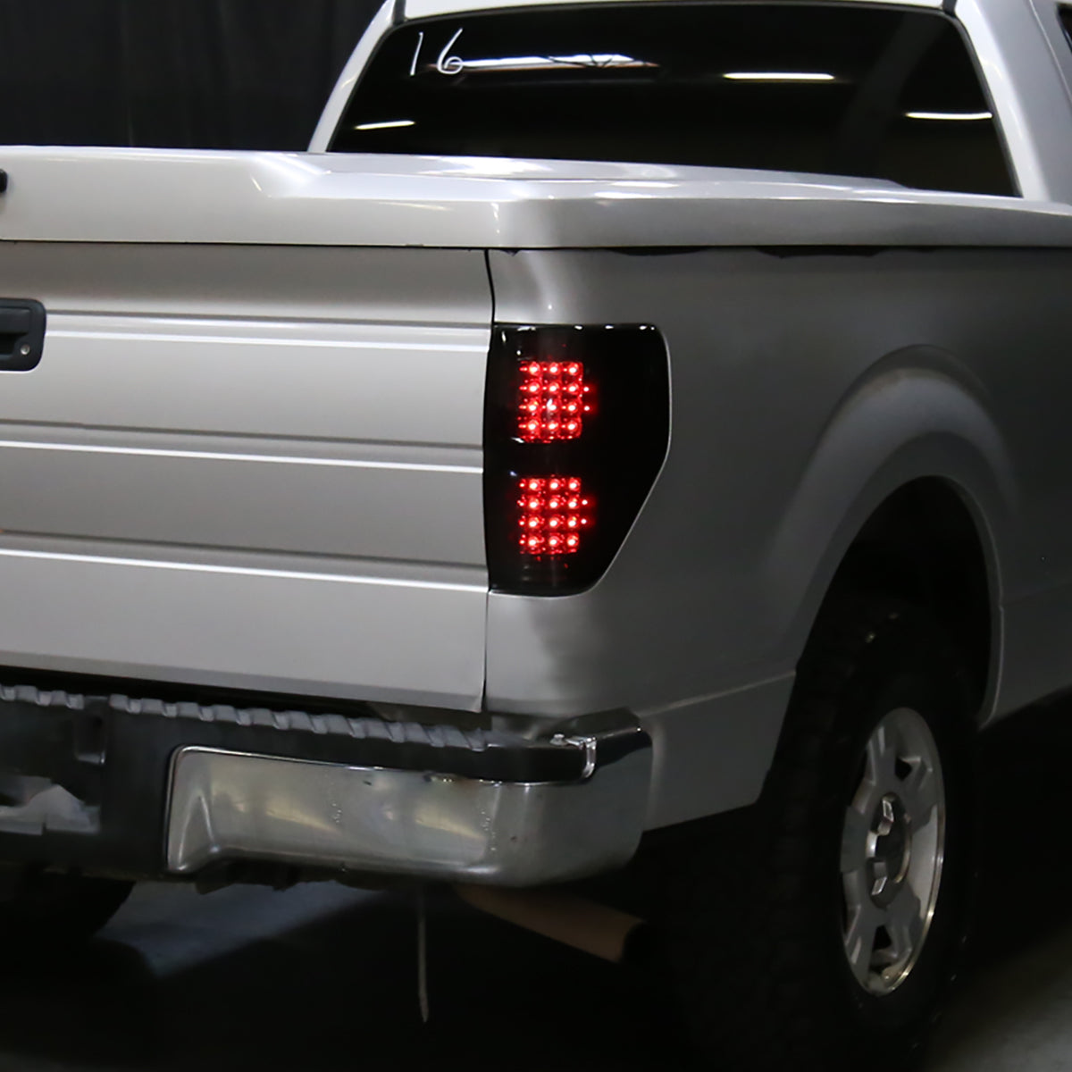 Ronnin - Fits 2009-2014 Ford F150 Upgrade Tail Lights Assembly LED Integrated Brake and Turn Signal Lights Pair | Smoke