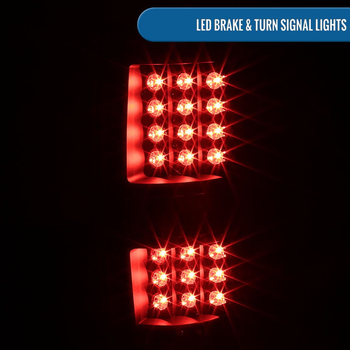 Ronnin - Fits 2009-2014 Ford F150 Upgrade Tail Lights Assembly LED Integrated Brake and Turn Signal Lights Pair | Black