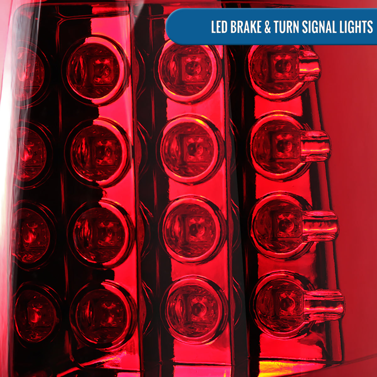 Ronnin - Fits 2009-2014 Ford F150 Upgrade Tail Lights Assembly LED Integrated Brake and Turn Signal Lights Pair | Red