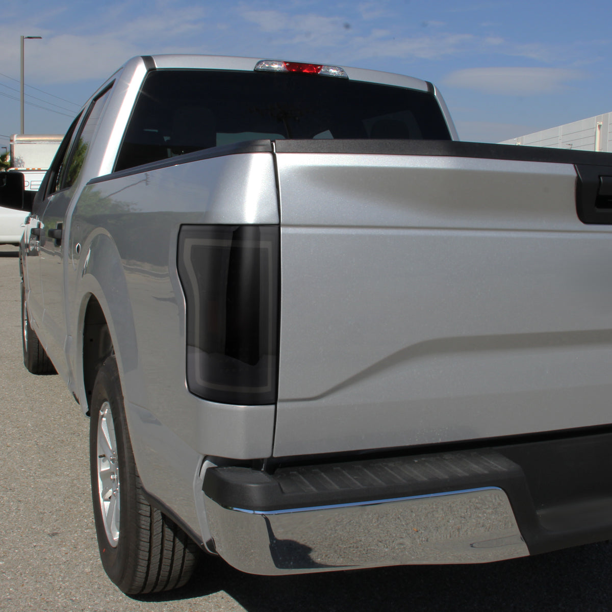 Ronnin - Fits 2015-2017 Ford F150 Upgraded Replacement Full LED Tail Lights Assembly Pair | Black Smoke