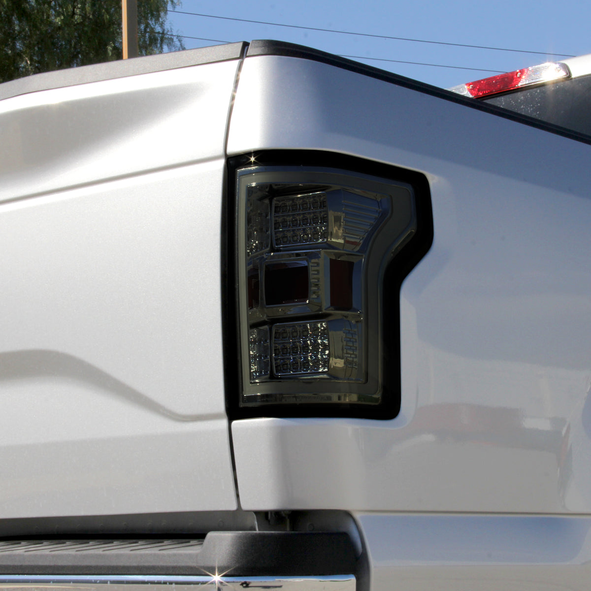 Ronnin - Fits 2015-2017 Ford F150 Upgraded Replacement Full LED Tail Lights Assembly Pair | Smoke